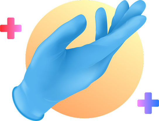 LYDUS nitrile and latex glove products